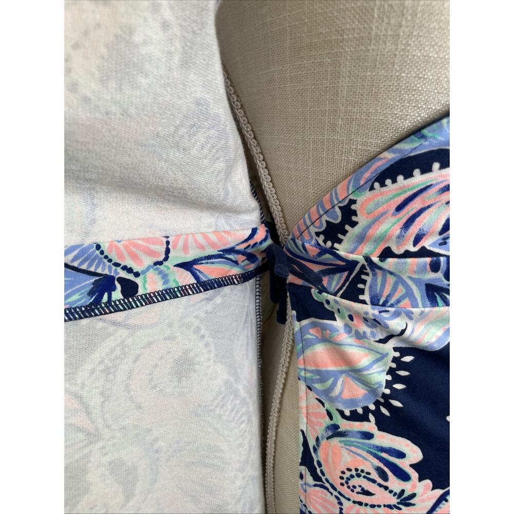 Lilly Pulitzer Romee Wrap Dress Holy Flockamolie Ruffled Sleeveless Preppy S - Picture 7 of 11